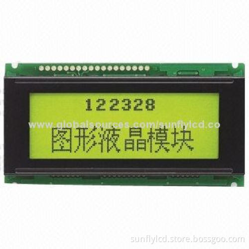 122 x 32 Dot Matrix Graphics STN LCD Module with -10 to 60°C Operating Temperature